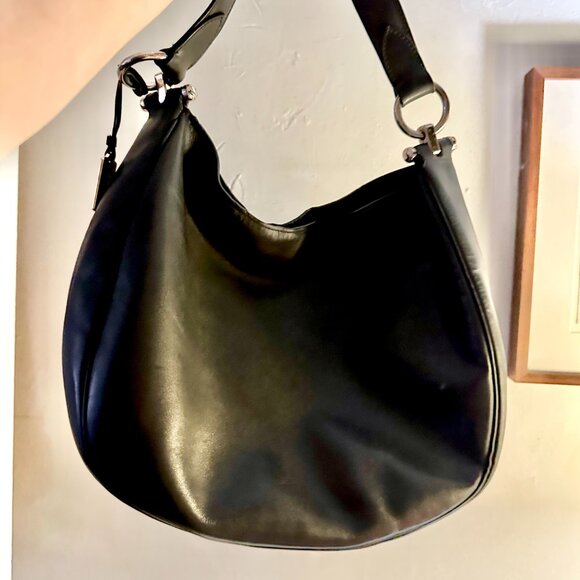 Coach NOMAD Luxury Quality Glove tanned Black Leather Hobo - Picture 5 of 15